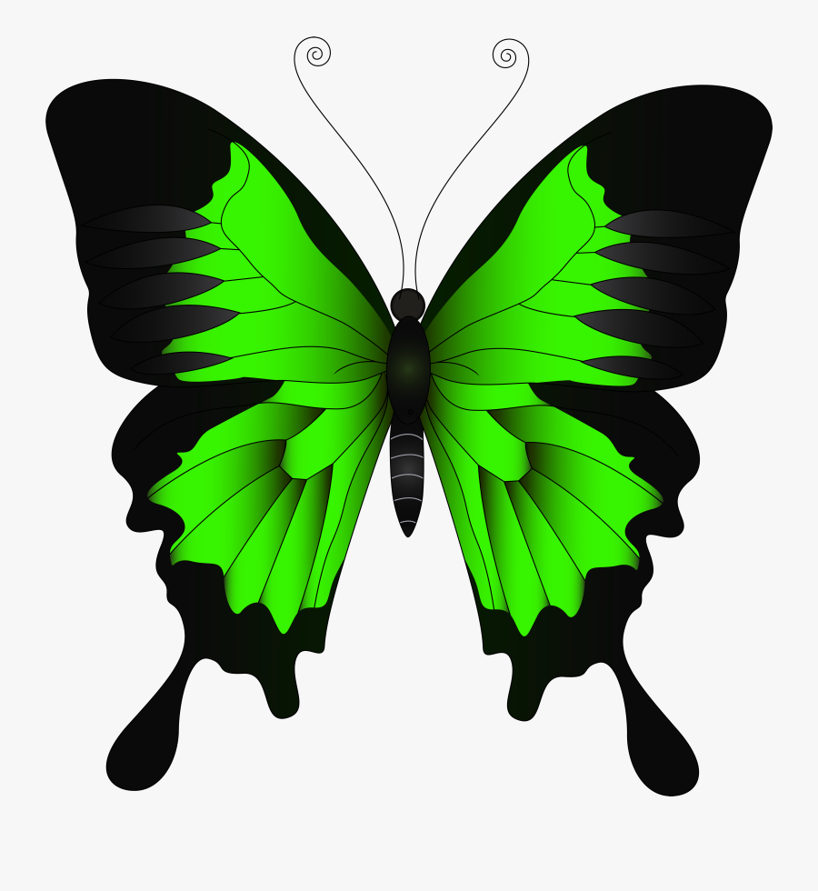 Yellow Butterfly Clip Art, Transparent Clipart