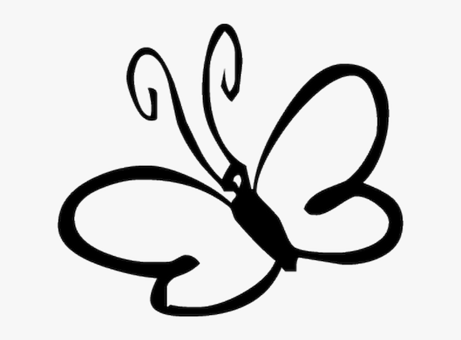Butterfly Black And White Template Clipart , Png Download - Butterfly Clip Art Pastel, Transparent Clipart