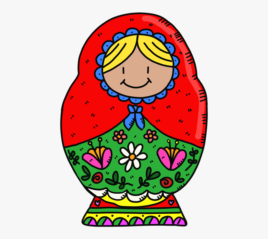 Happy,cartoon,matryoshka Doll - Matrjoška Png, Transparent Clipart