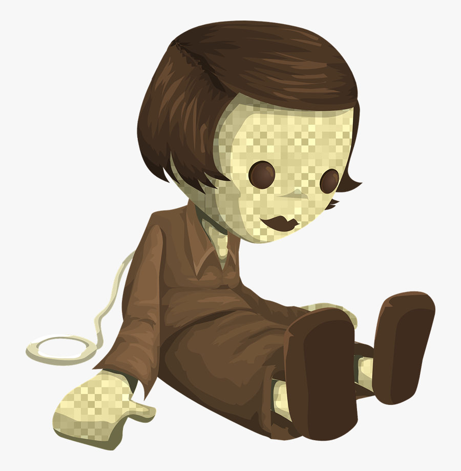 Free To Use Public Domain Doll Clip Art - Creepy Cartoon Doll Png, Transparent Clipart