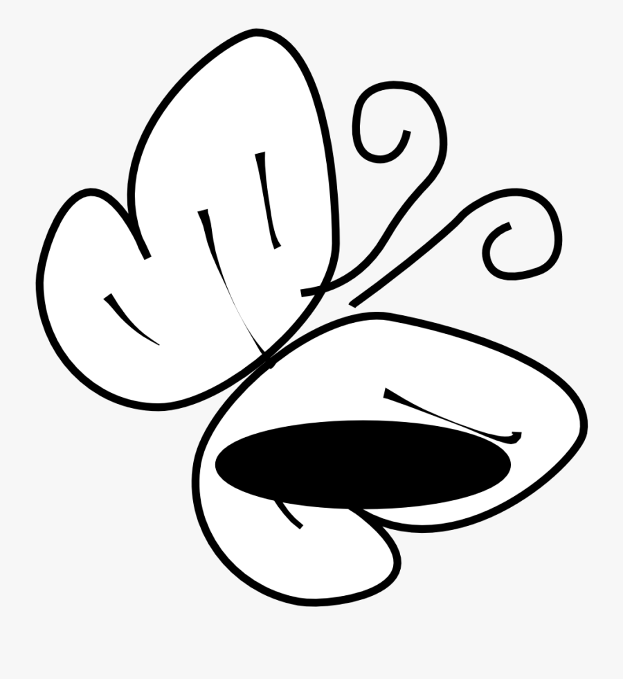 Transparent Butterfly Clip Art - Butterflies Clipart White And Black, Transparent Clipart