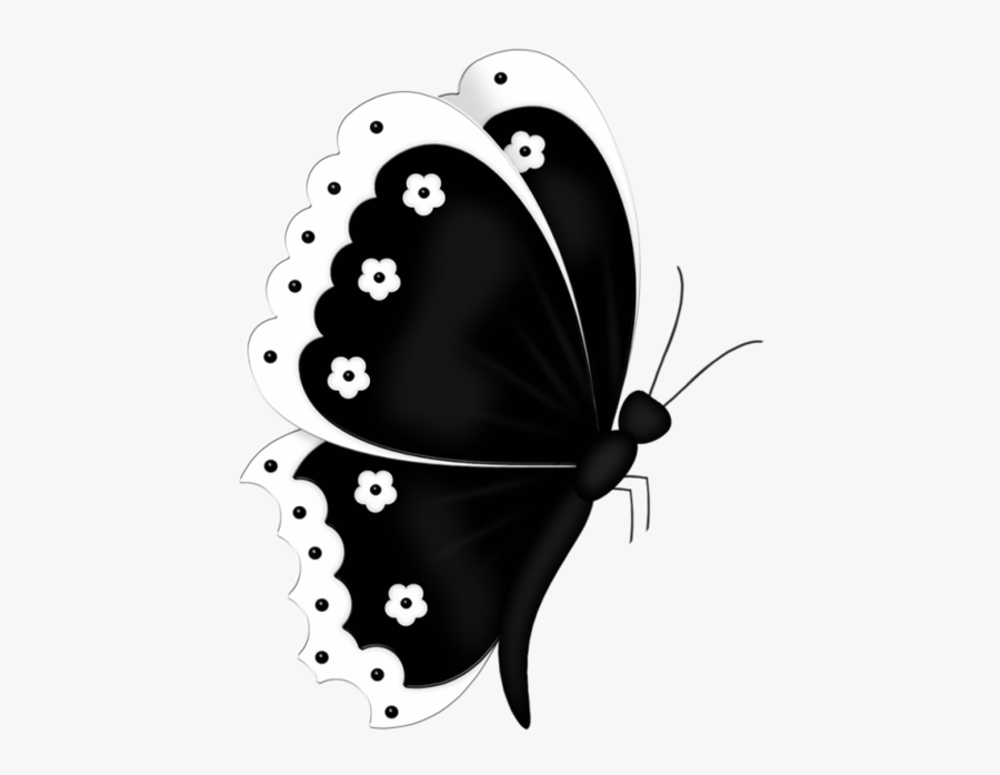 Red Butterfly Clipart Side Png, Transparent Clipart