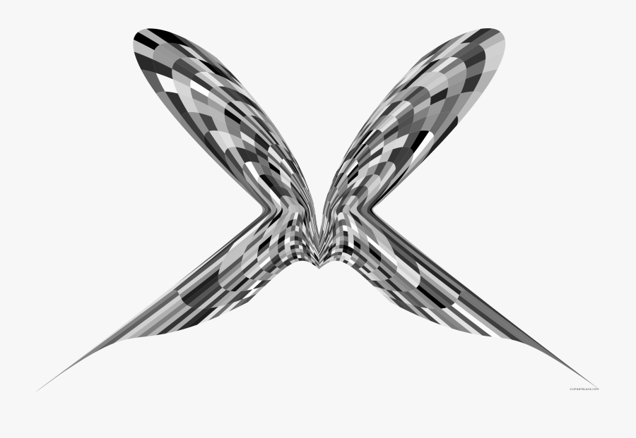 Grayscale Butterfly Animal Free Black White Clipart - Emblem, Transparent Clipart