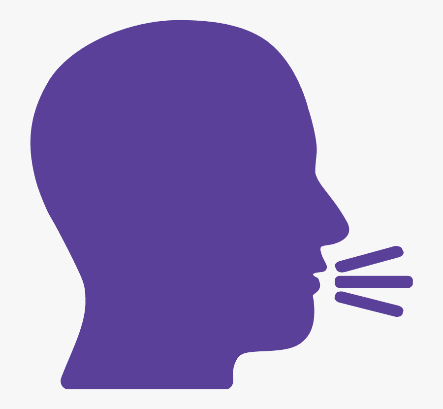 Talking Purple, Transparent Clipart