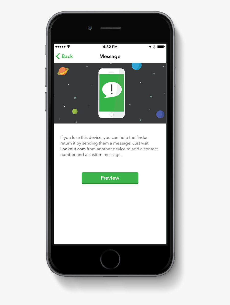 Lookout Personal For Ios - Iphone, Transparent Clipart