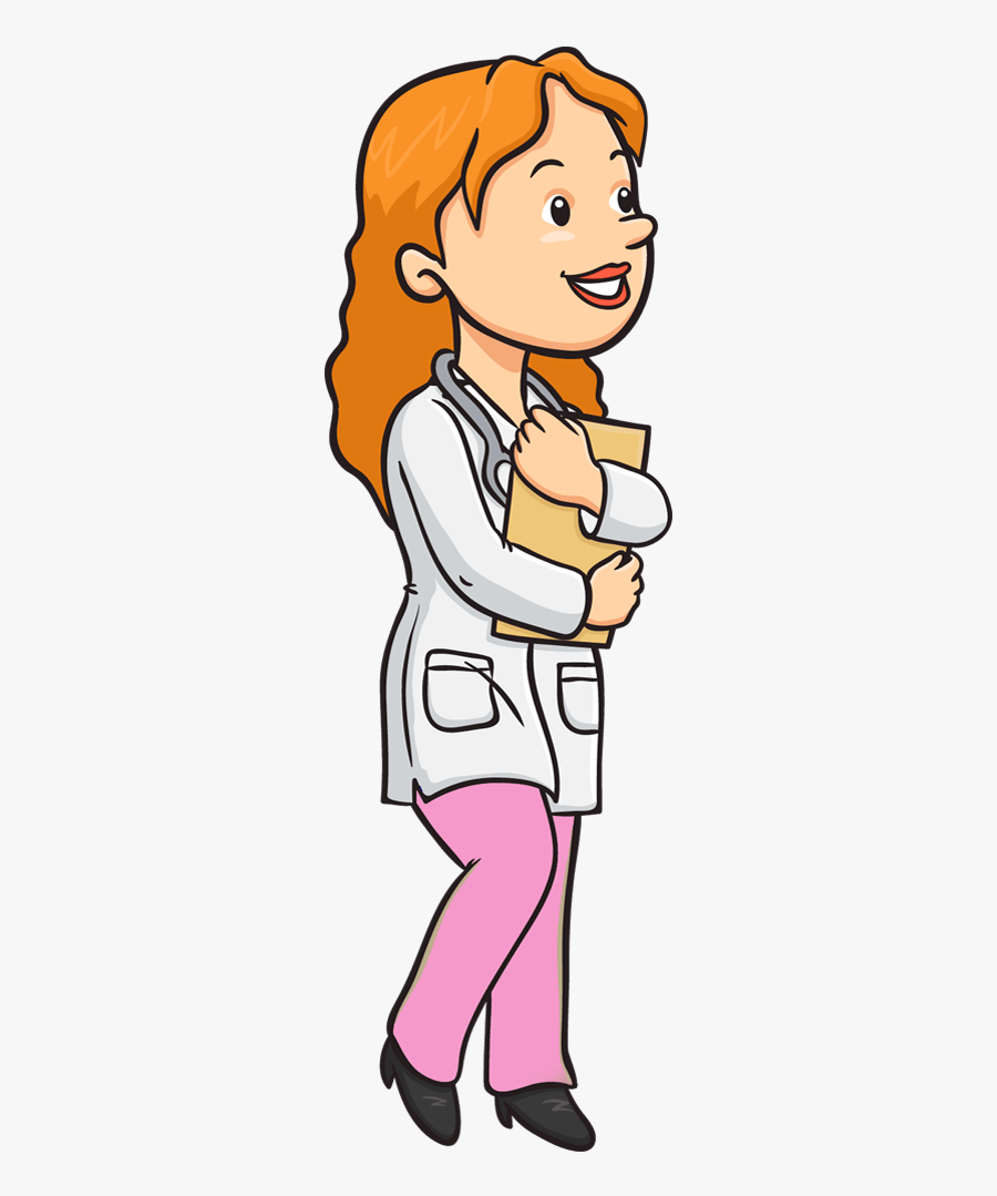 Clip Art Medical Student Clip Art - Girl Girl Holding Book Clipart, Transparent Clipart