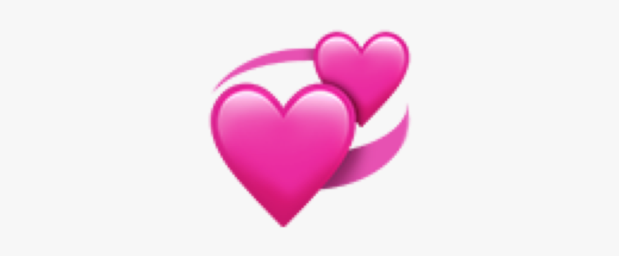 Pink Heart Emoji Iphone Freetoedit - Transparent Heart Emoji Iphone, Transparent Clipart