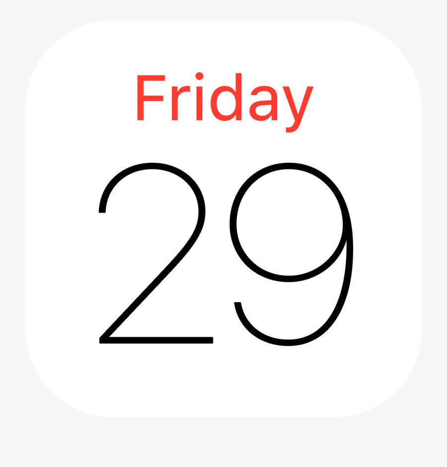 Iphone Calendar App Icon, Transparent Clipart