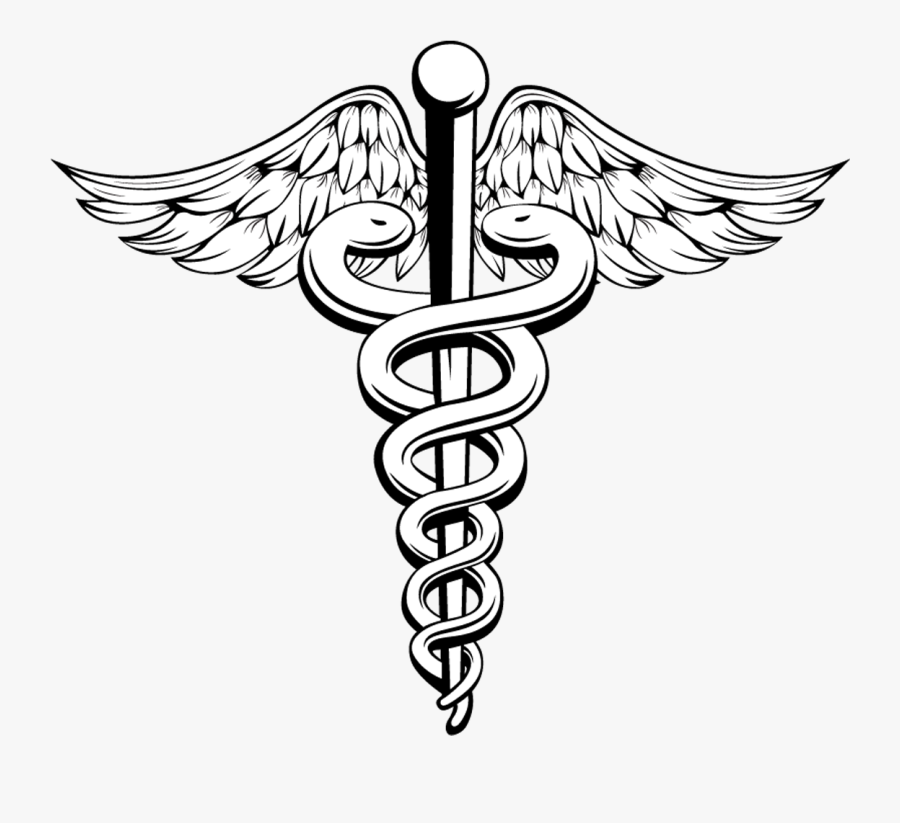 Doctor Of Symbol Rod As Caduceus Medicine Clipart - Caduceus Clipart, Transparent Clipart