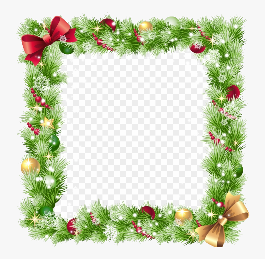 Christmas Border Transparent Background Clipart Png - Transparent Merry Christmas Border, Transparent Clipart