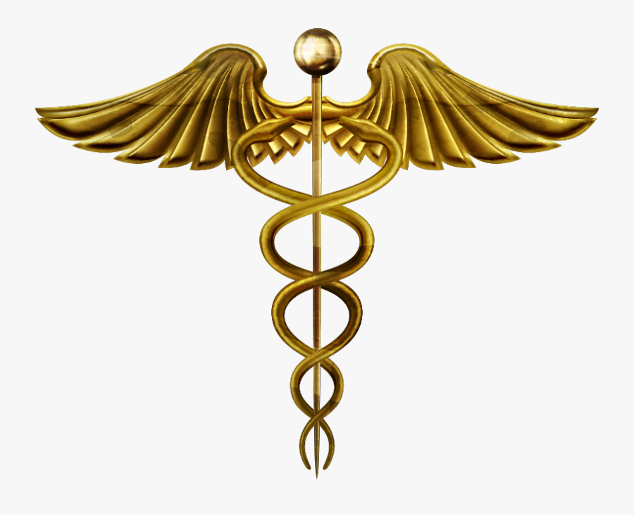 Clip Art Medical Symbols Caduceus - Transparent Background Medical Sign, Transparent Clipart