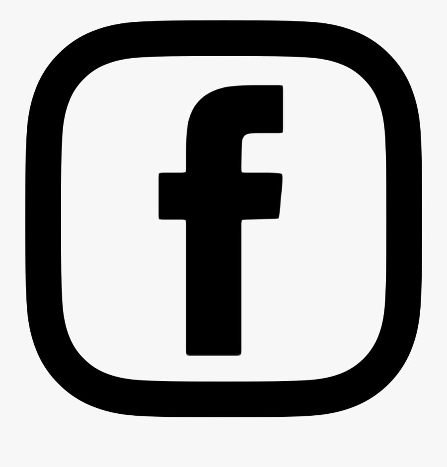 Facebook Logo Red Transparent - Black Facebook Logo Transparent, Transparent Clipart