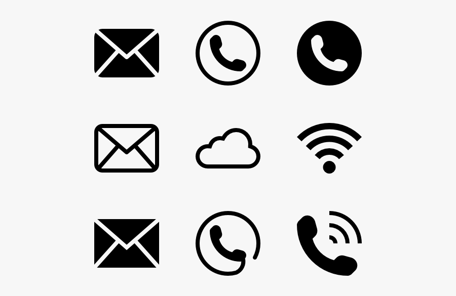 Clip Art Email Icons Vector Telephone An Whatsapp Free