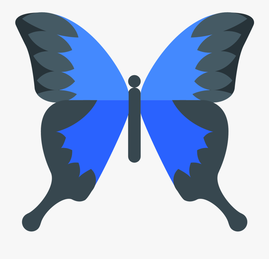 It Is An Insect Called A Butterfly - Emoji Butterfly Clip Art, Transparent Clipart
