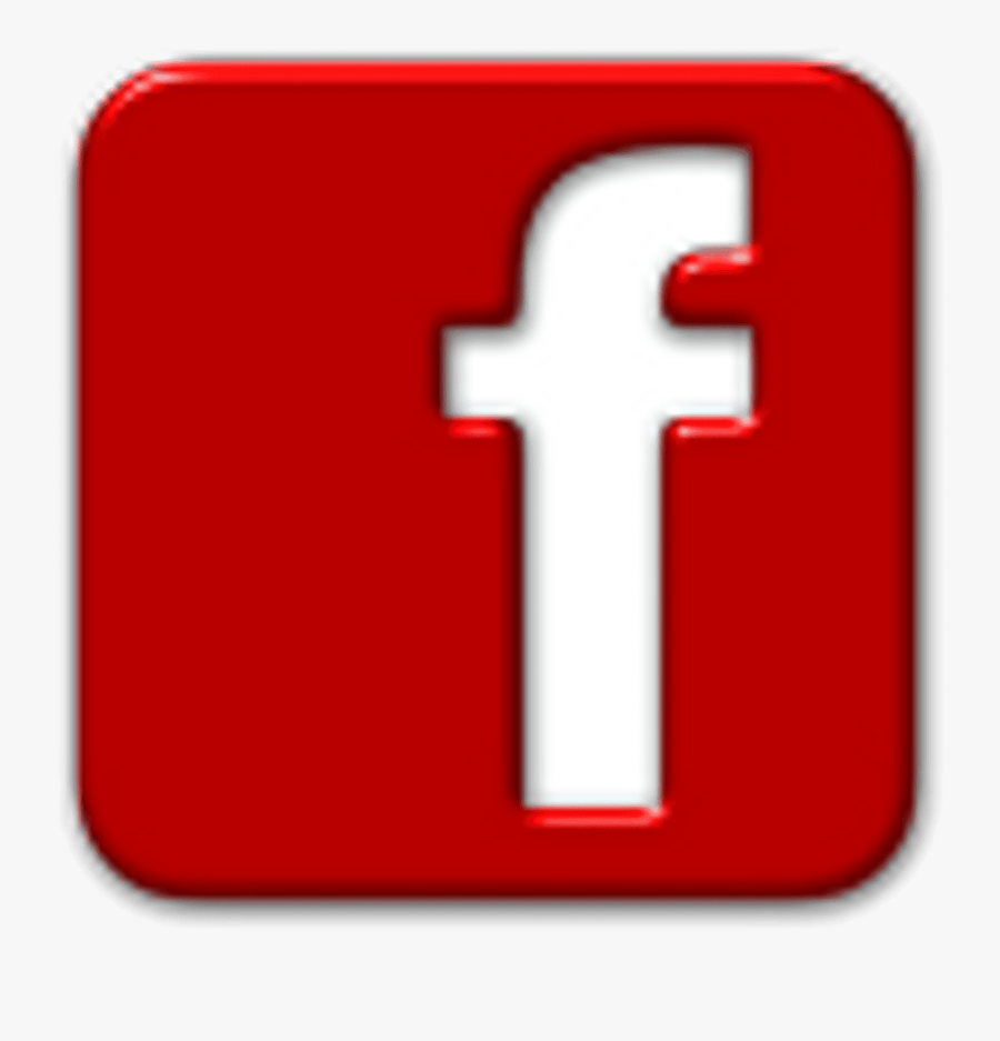 Facebook Red, Transparent Clipart