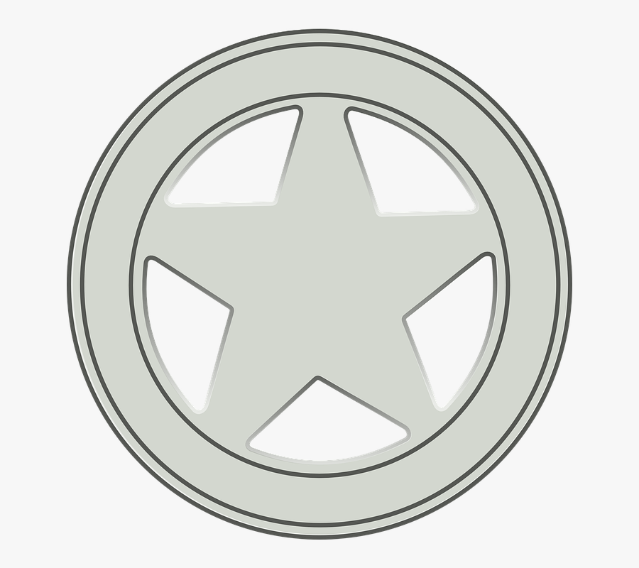 Sheriff, Badge, Police, Star, Law, Symbol, West - Sheriff, Transparent Clipart