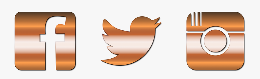 Clip Art Free Twitter - Facebook Instagram And Twitter Icons Orange, Transparent Clipart