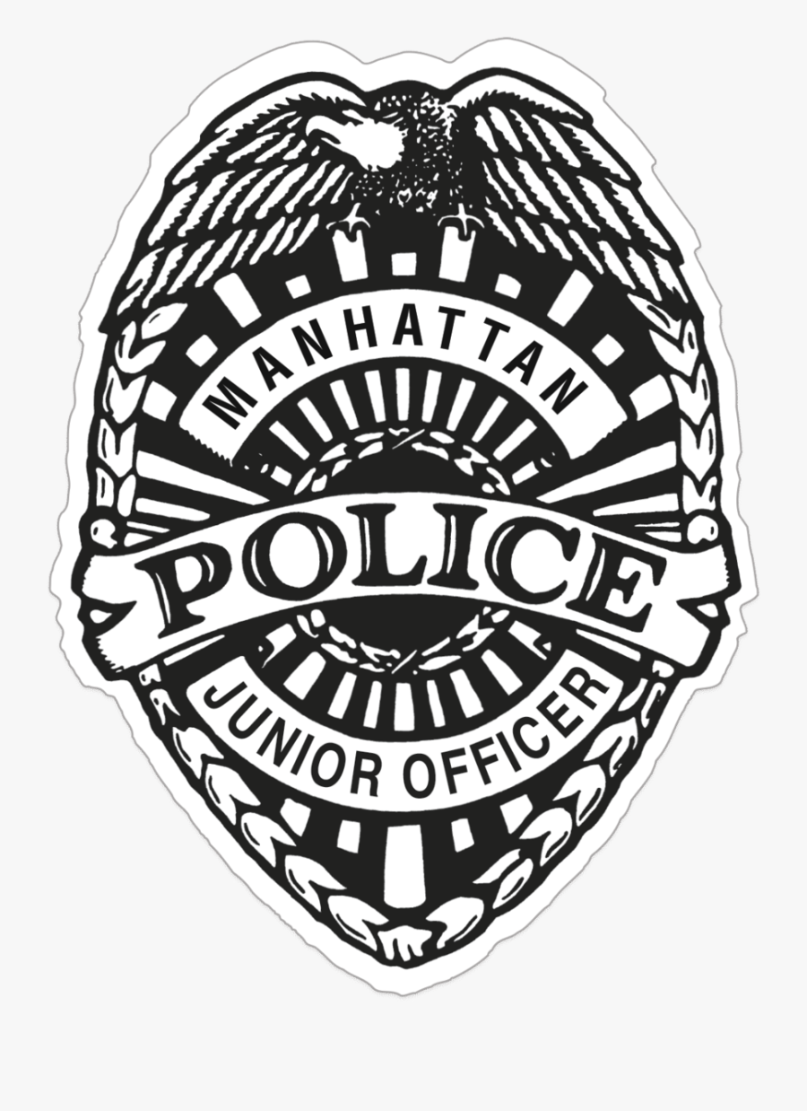 Junior Police Officer Badge Stickers, Transparent Clipart