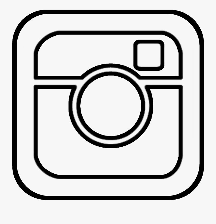 Icon Clipart Facebook And Instagram - Black Instagram Logo Transparent Background, Transparent Clipart