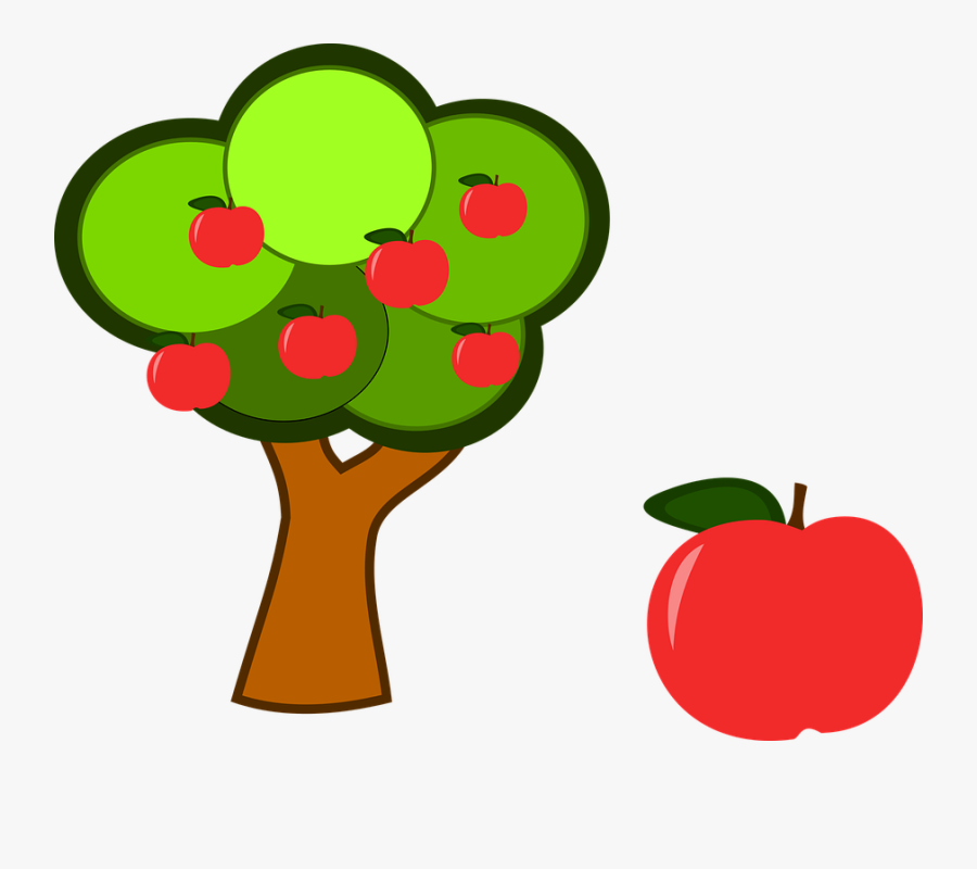 Apple Tree, Fruit, Red Apple, Branch, Tree, Ripe - Arbol Con Manzanas Png, Transparent Clipart