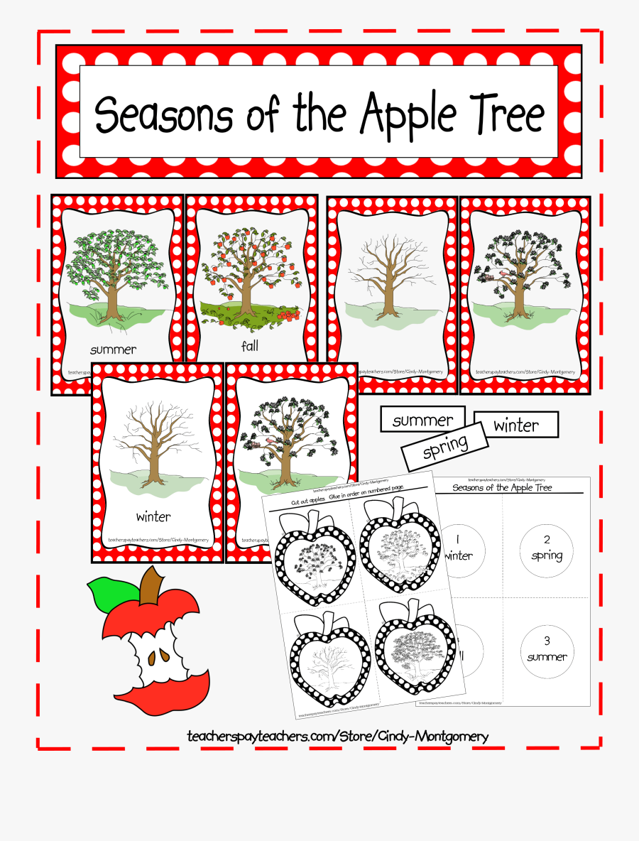 Seasons Of The Apple Tree Printables & Activities - Seasons Of An Apple Tree Printable, Transparent Clipart