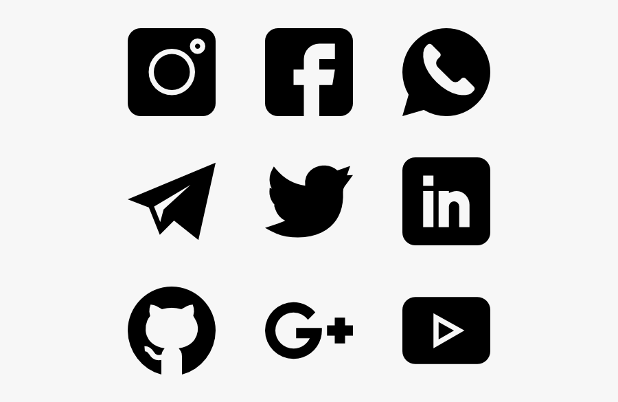 Social Media - Facebook Instagram Vector, Transparent Clipart