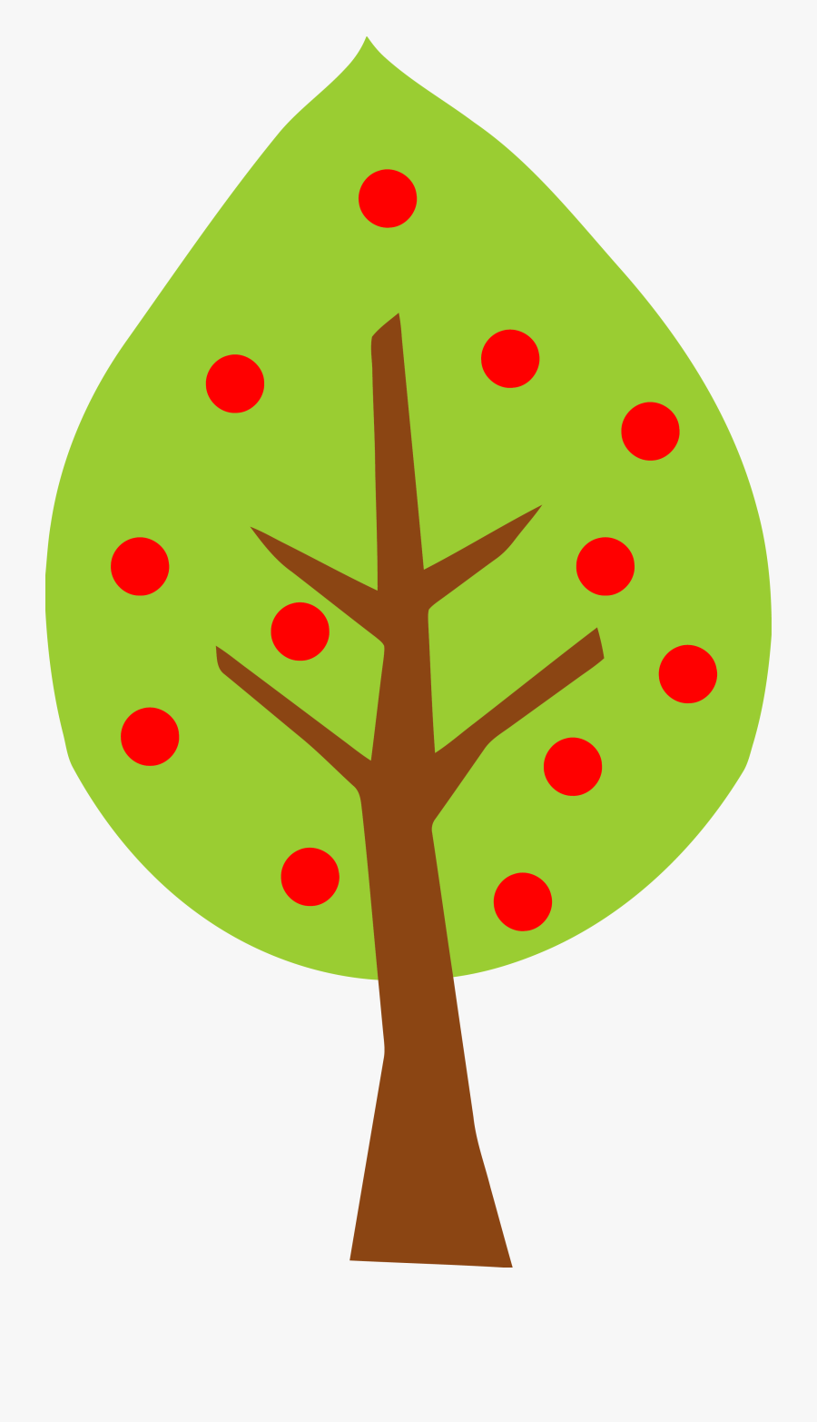 Tree Apple Tree Green Free Picture - Kolay Elma Ağacı Çizimi, Transparent Clipart