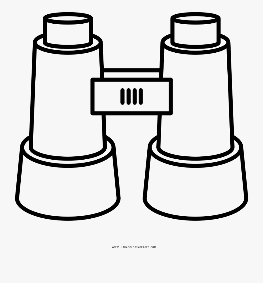 Binoculars Coloring Page - Lighthouse Outline, Transparent Clipart