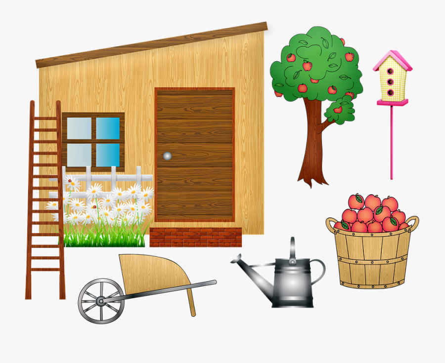 Transparent Shed Png - Garden, Transparent Clipart