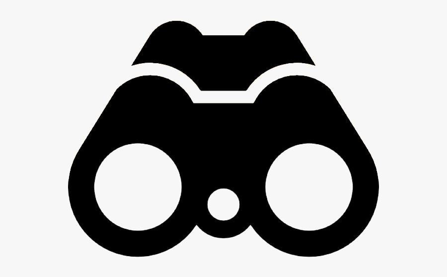 Clip Art Binocular Guy - Binoculars Icon Flat, Transparent Clipart
