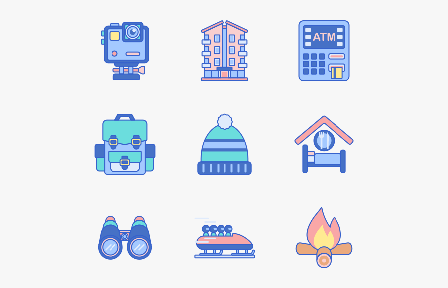 Winter Travel, Transparent Clipart