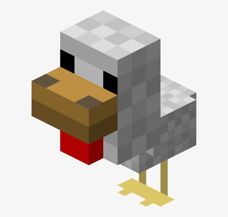 Minecraft Chicken, Transparent Clipart