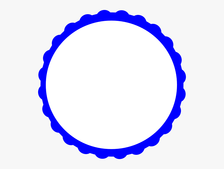 Rectangle Frames With Scalloped Corners Clipart No - Black Circle Border Vector, Transparent Clipart