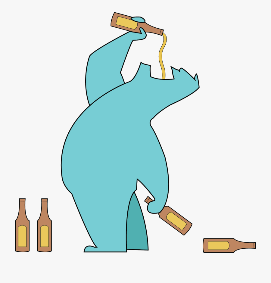 Alcohol Use Disorder Cartoon, Transparent Clipart