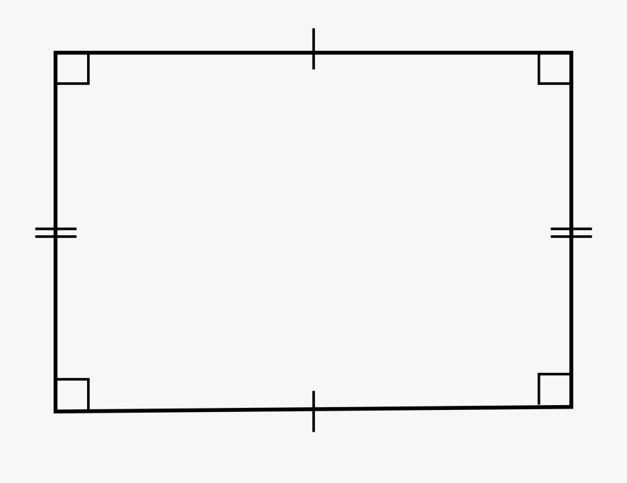 Rectangle Wikipedia - Segi Empat Sama Sisi, Transparent Clipart