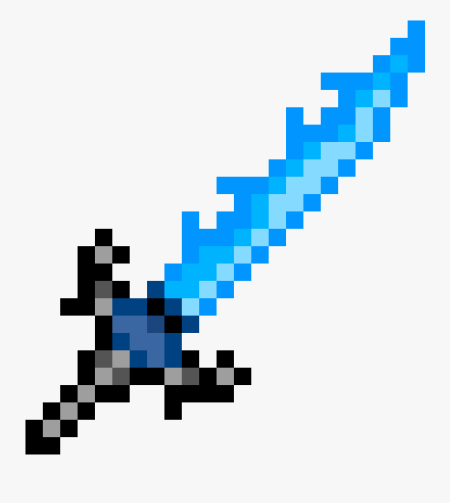 Download Swords For Free - Espada De Minecraft Hama Beads, Transparent Clipart