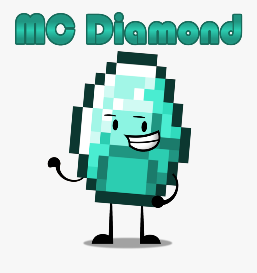 Transparent Diamond Minecraft Png - Minecraft Diamond Pixel Art, Transparent Clipart