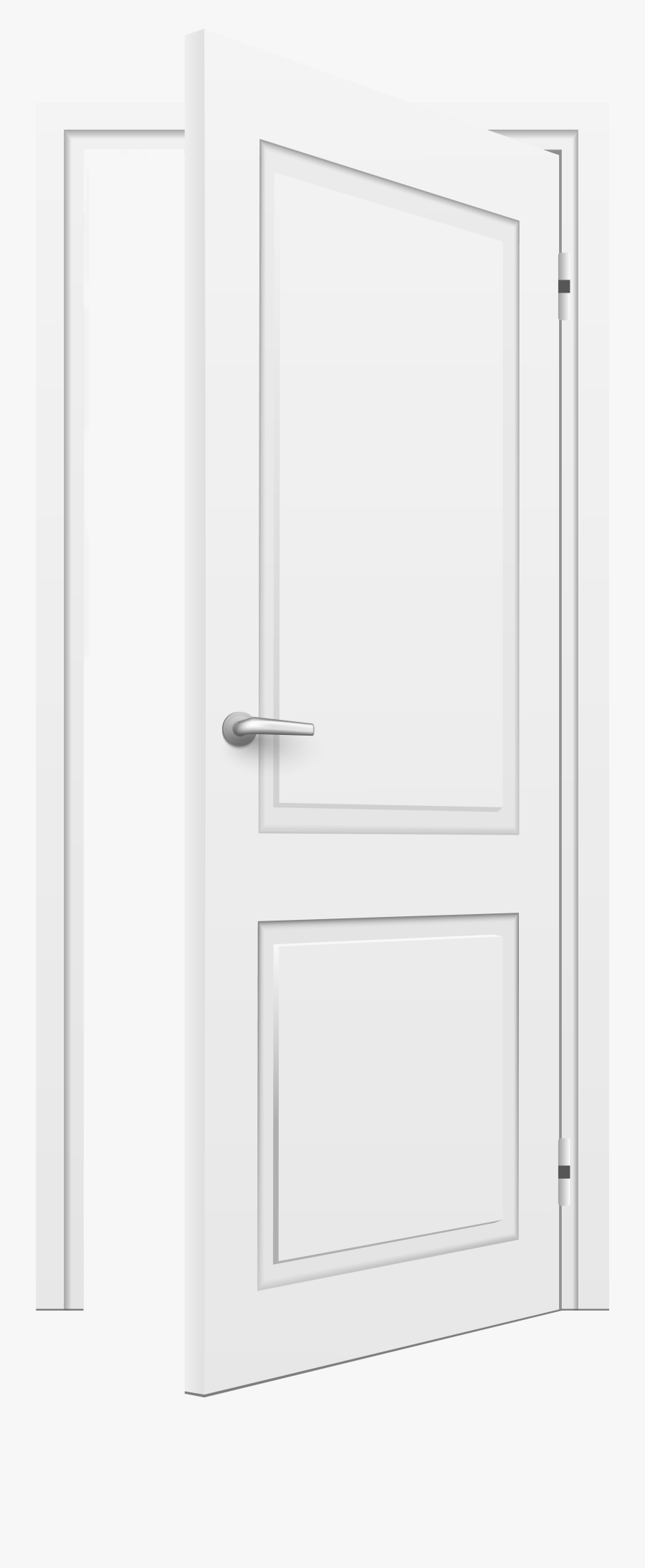 Open Door White Png Clip Art - White Open Door Png, Transparent Clipart