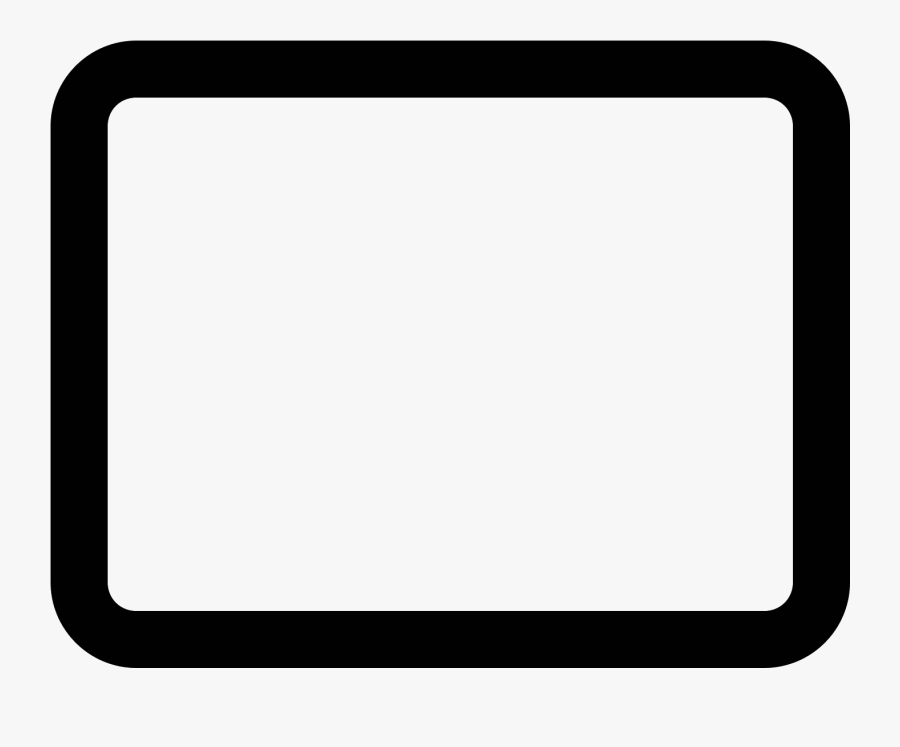 Rounded Rectangle Stroked Icon - Android Phone Screen Png, Transparent Clipart