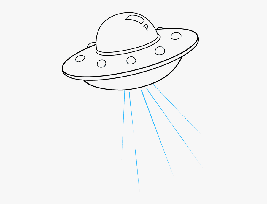 How To Draw Ufo - Ufo Drawing Easy, Transparent Clipart