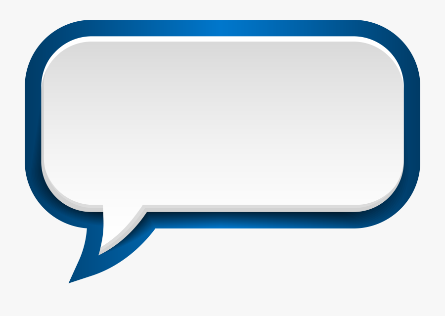 Bubble Speech Blue White Png Clip Art Image - Red Speech Bubble Png, Transparent Clipart