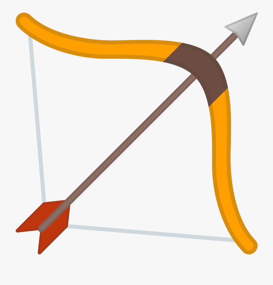 Bow And Arrow Icon - Emoji Arco E Flecha, Transparent Clipart