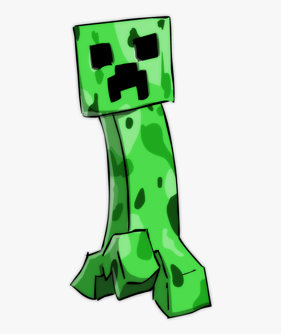 Minecraft Creeper By Sticko Kun D5ruh24 - Minecraft Creeper Art Png, Transparent Clipart