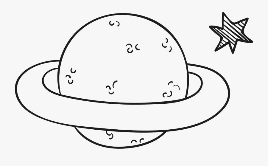 Transparent Ufo - Line Art, Transparent Clipart