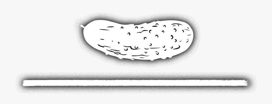 Pickle Png Black And White - Black And White Pickle, Transparent Clipart