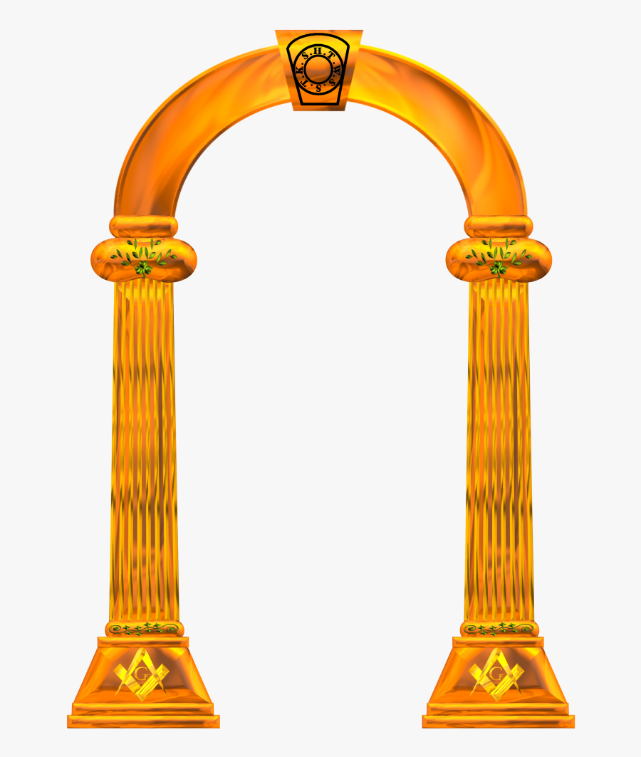 Www - Masonic - Golden Arch Png, Transparent Clipart