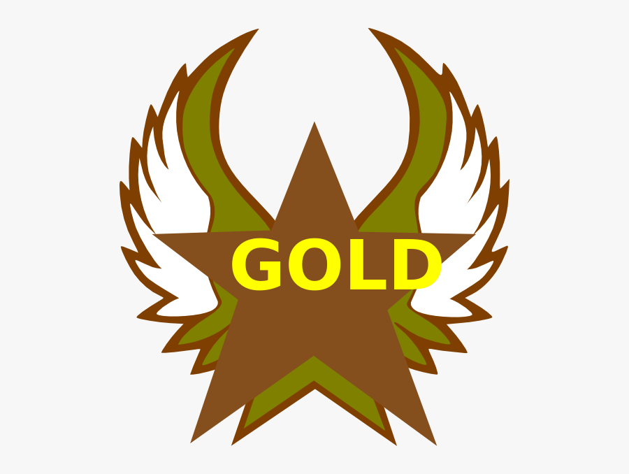 Gold Star Award Clipart, Transparent Clipart