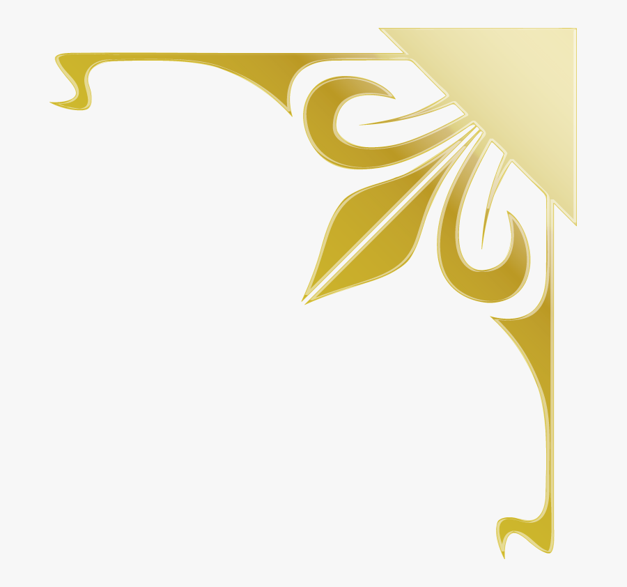 Corner Border Design Png, Transparent Clipart