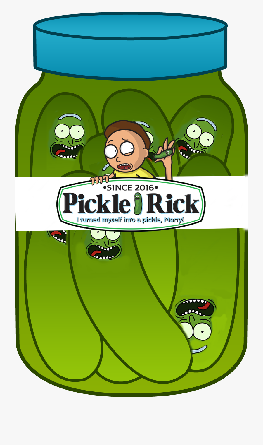 Cartoon Jar Of Pickles, Transparent Clipart
