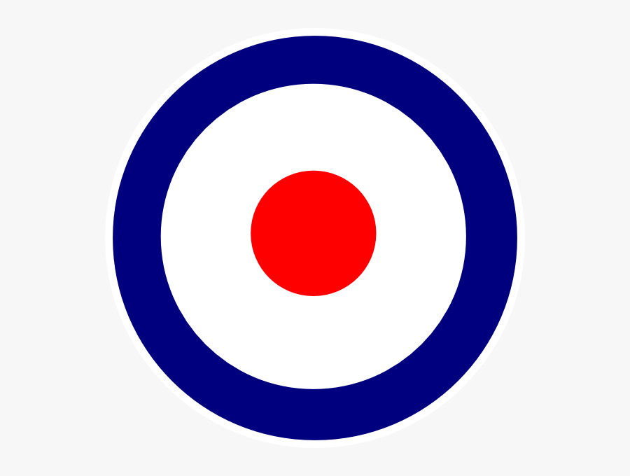 Blue And Red Bullseye, Transparent Clipart